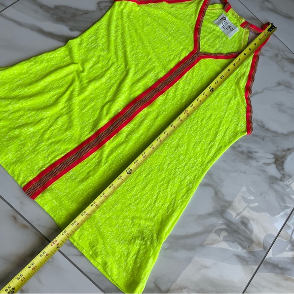 Pitusa Inca Mini Sun Dress Beach Cover Up in Lemon Yellow Petite XS - Picture 9 of 11